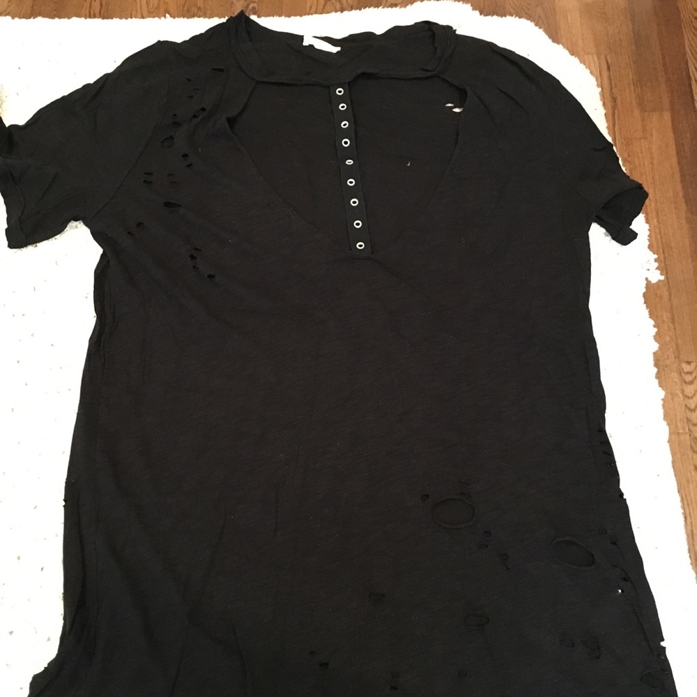 Distressed T-shirt/ T-shirt dress